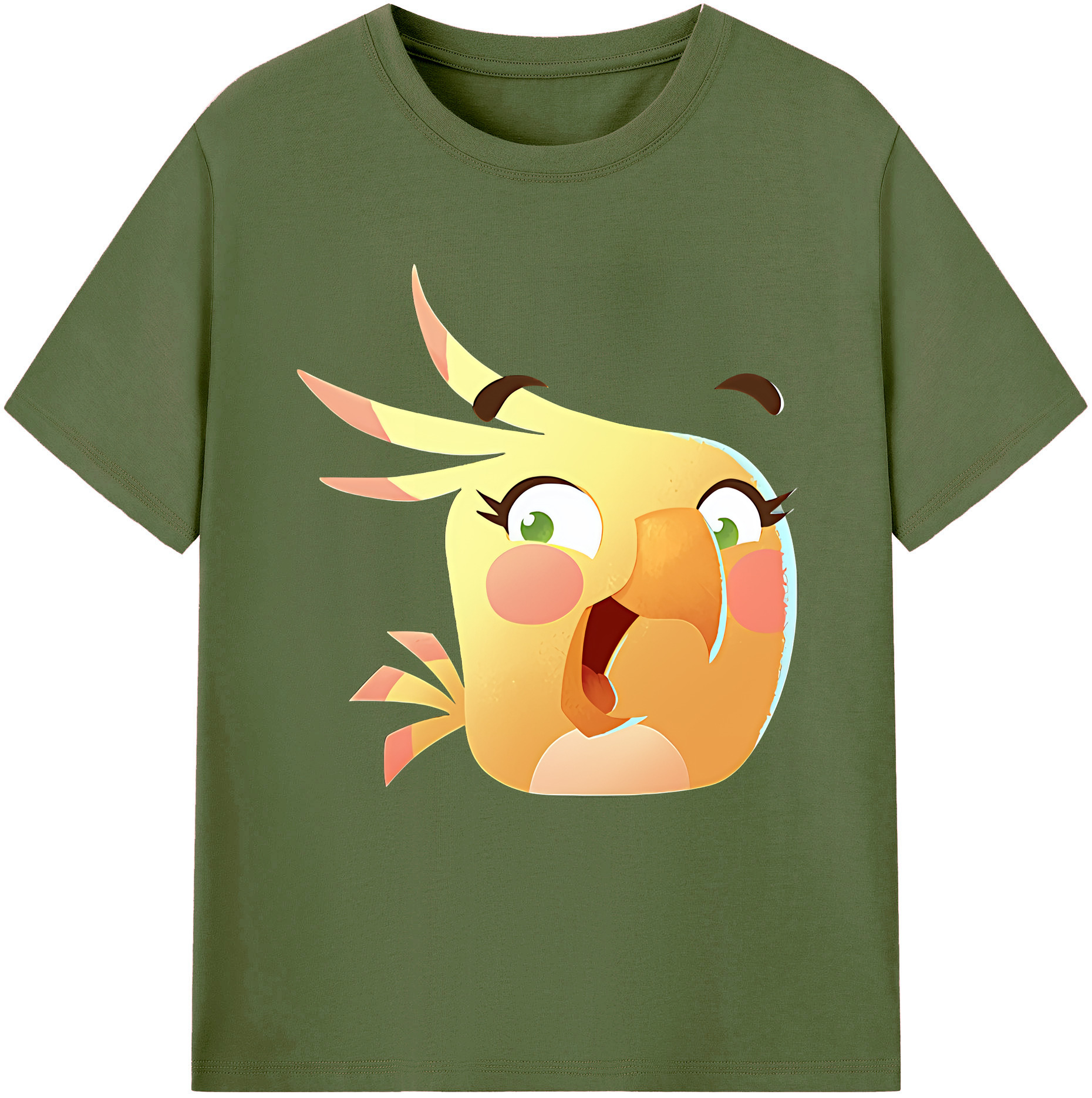 （画像用） Angry Birds アングリーバード 綿100％半袖Tシャツ（フロントプリント）